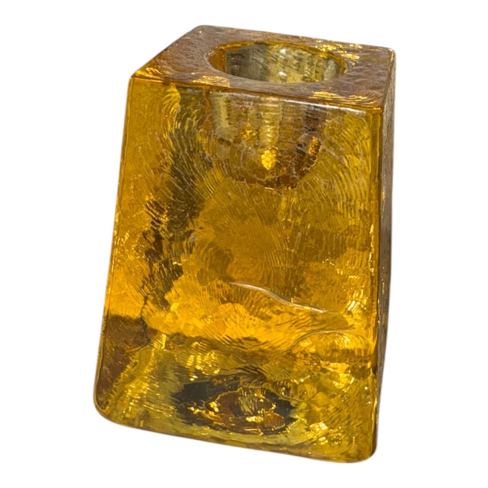 Fire & Light Citrus Taper Candle Holder Signed